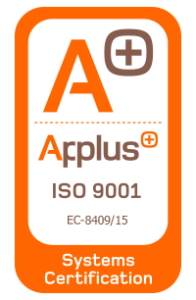Sello de la certificación emitida por Applus